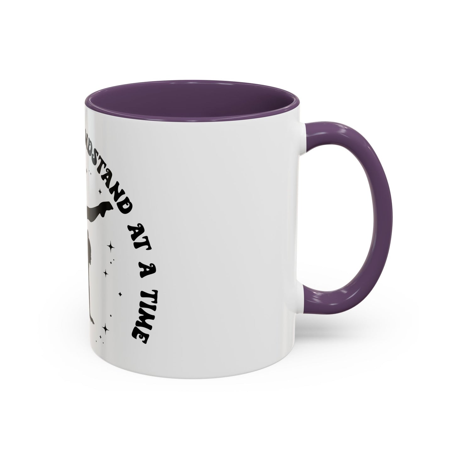 Inspirational Coffee Mug - 'Living Life, One Handstand at a Time' - Perfect Gift for Gym Lovers