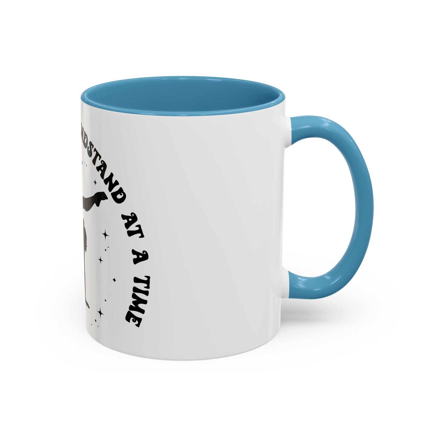 Inspirational Coffee Mug - 'Living Life, One Handstand at a Time' - Perfect Gift for Gym Lovers
