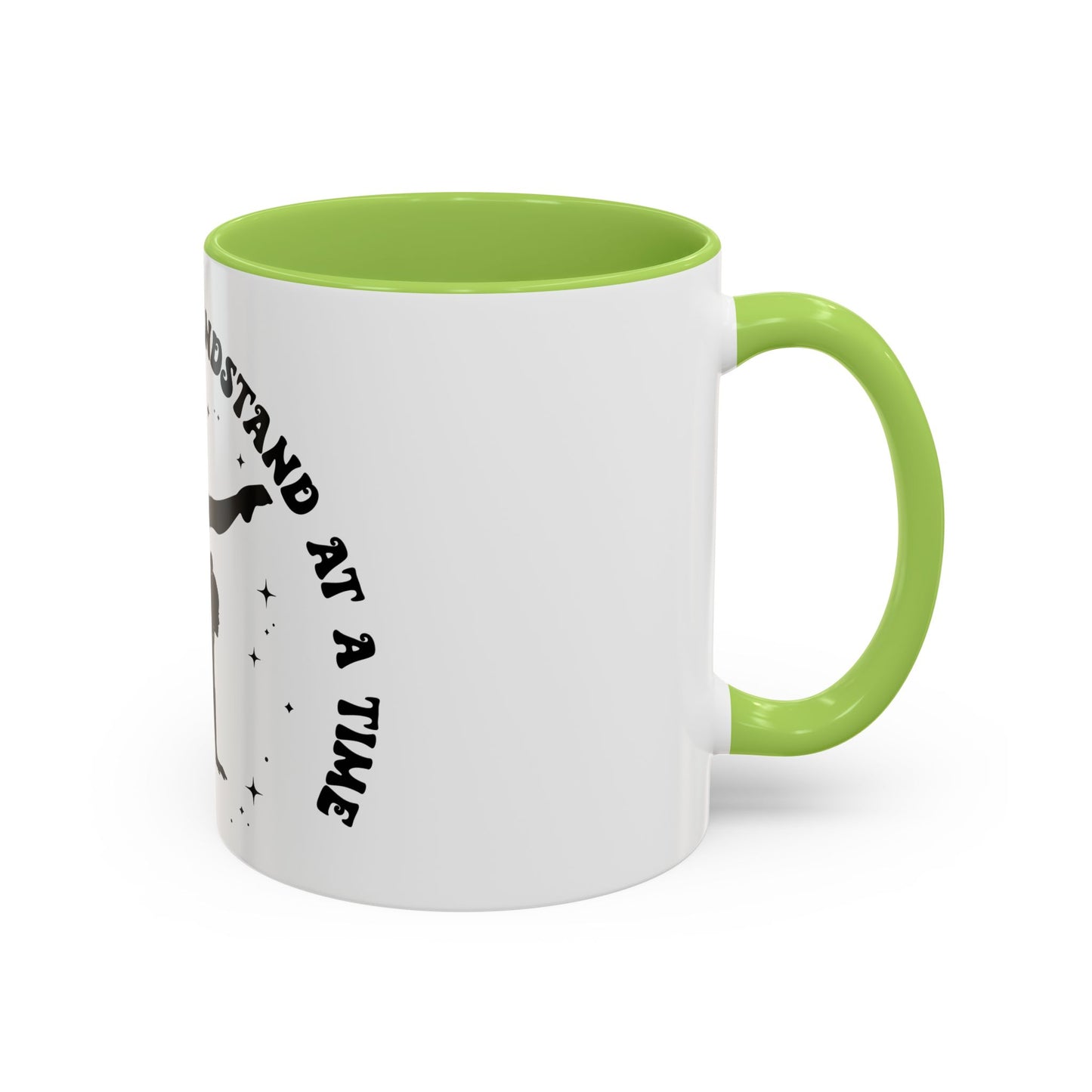 Inspirational Coffee Mug - 'Living Life, One Handstand at a Time' - Perfect Gift for Gym Lovers