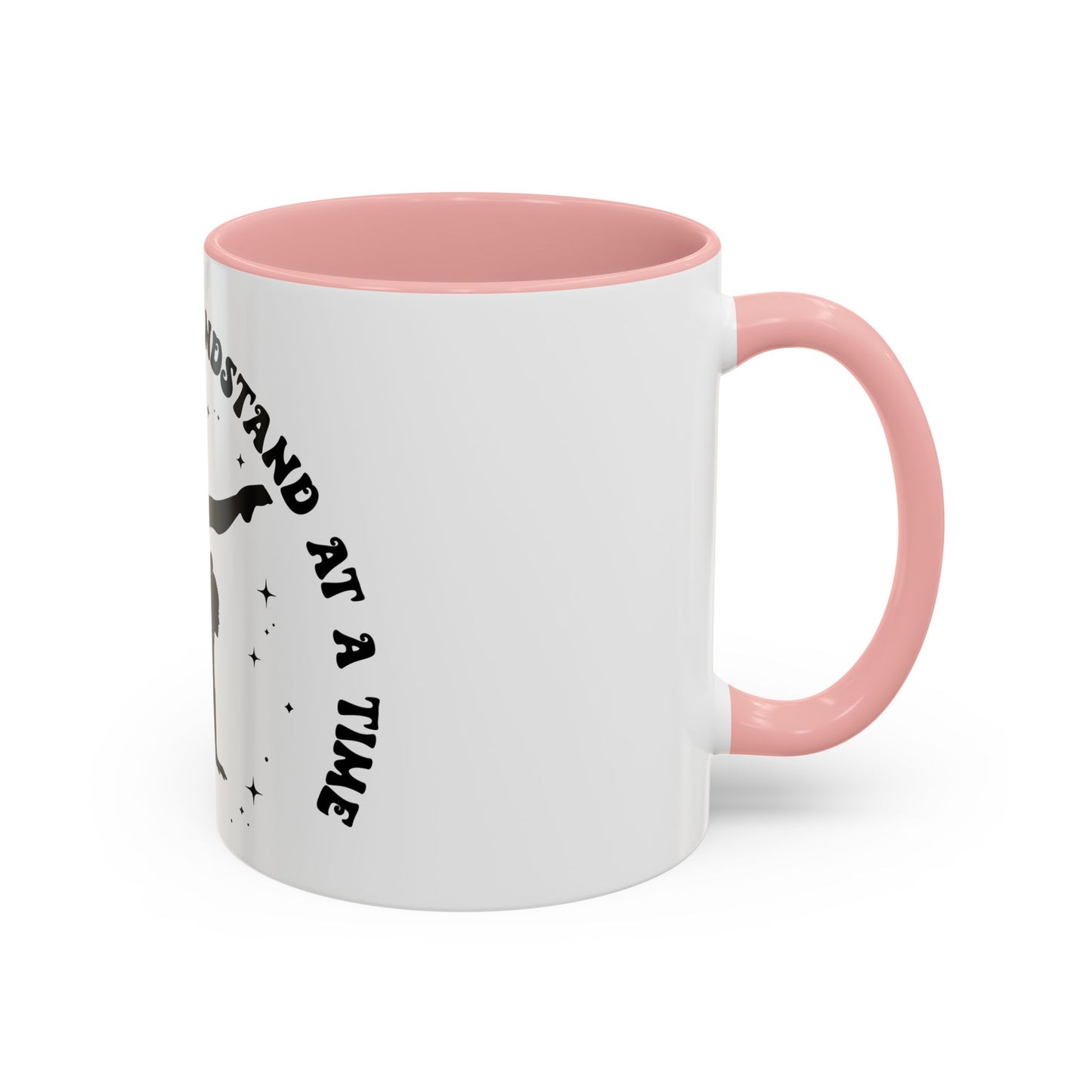 Inspirational Coffee Mug - 'Living Life, One Handstand at a Time' - Perfect Gift for Gym Lovers