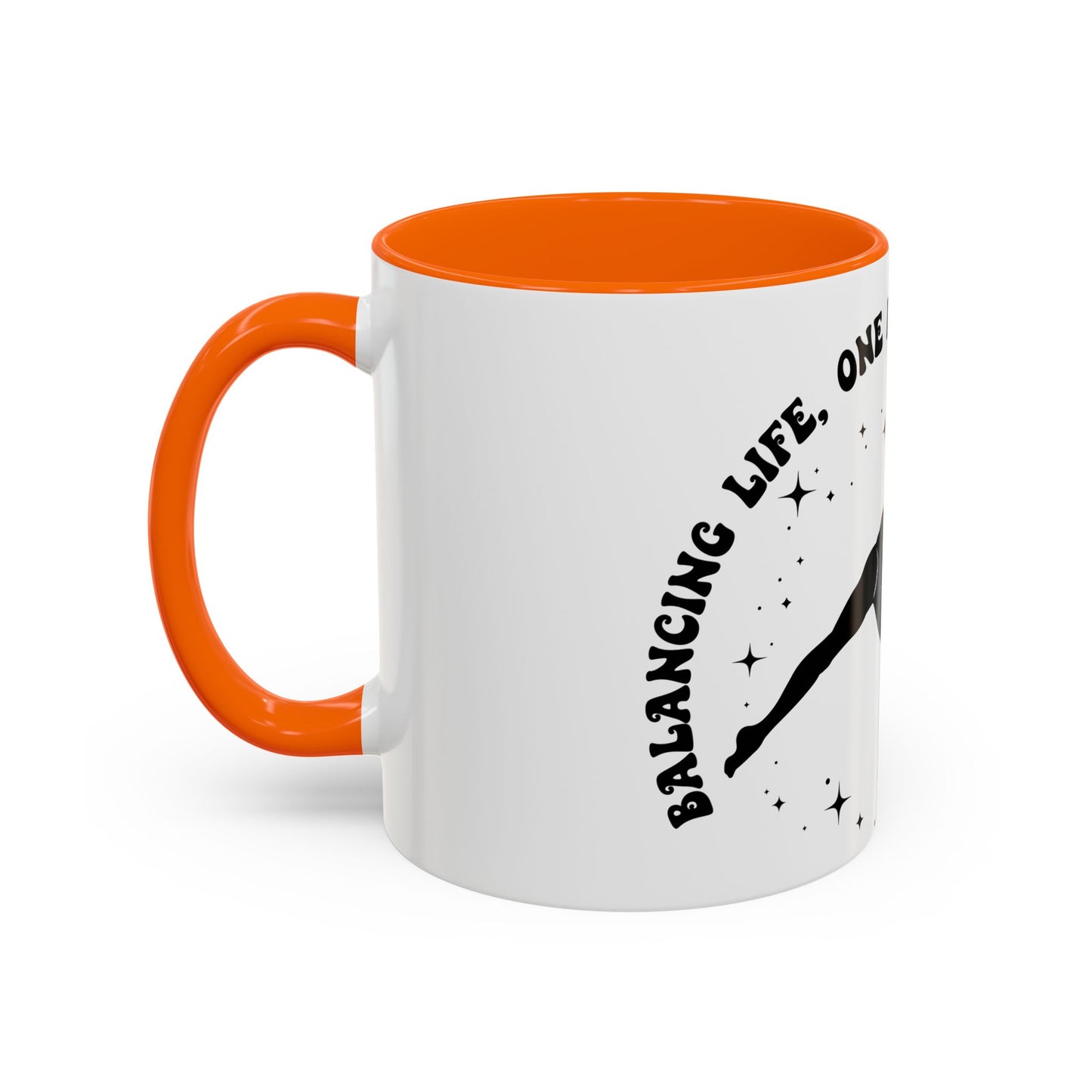 Inspirational Coffee Mug - 'Living Life, One Handstand at a Time' - Perfect Gift for Gym Lovers