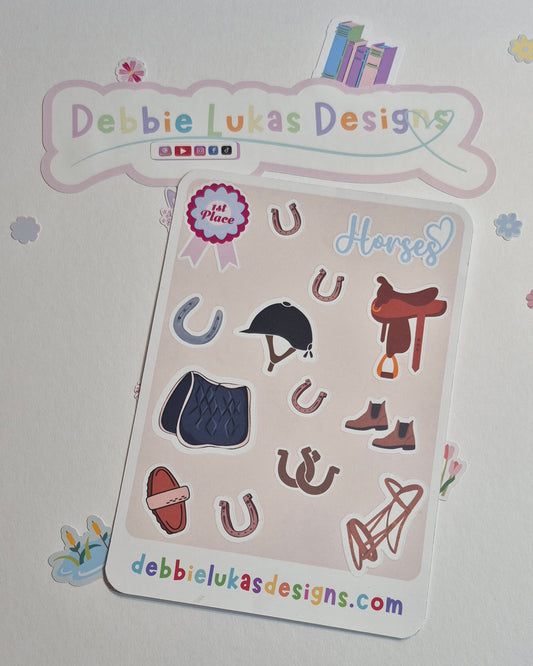 Hollie's Horse Accessories Sticker Sheet