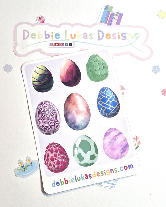 Dragon Eggs Sticker Sheet