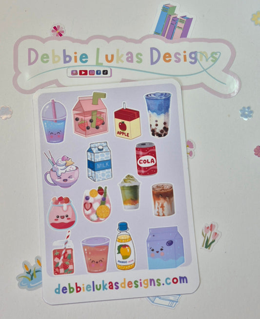 Drinks Sticker Sheet