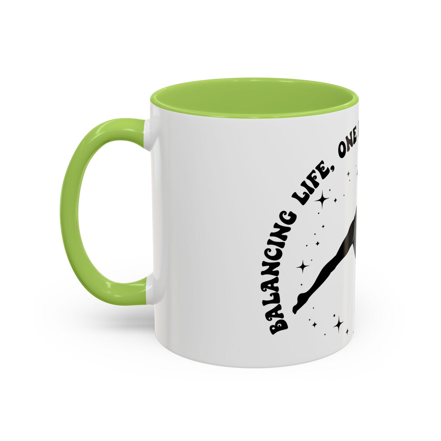 Inspirational Coffee Mug - 'Living Life, One Handstand at a Time' - Perfect Gift for Gym Lovers