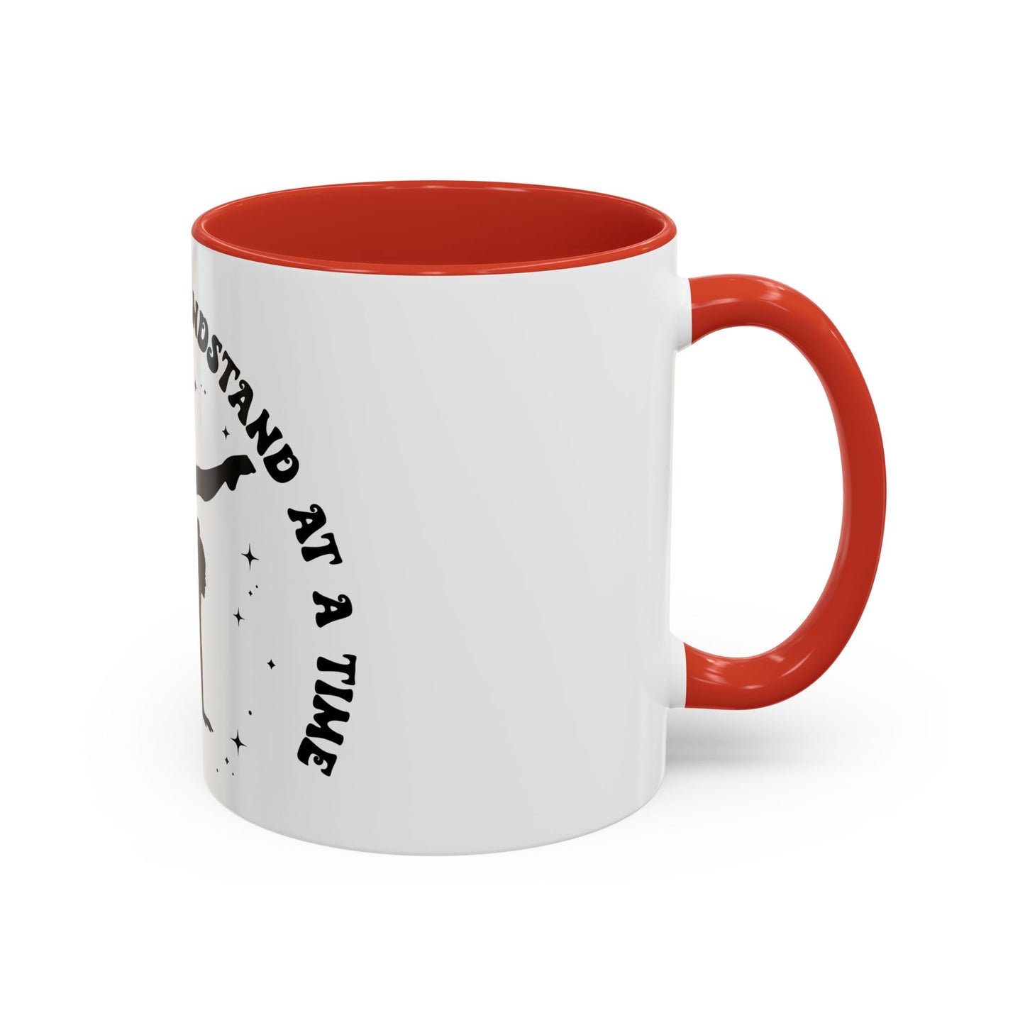 Inspirational Coffee Mug - 'Living Life, One Handstand at a Time' - Perfect Gift for Gym Lovers