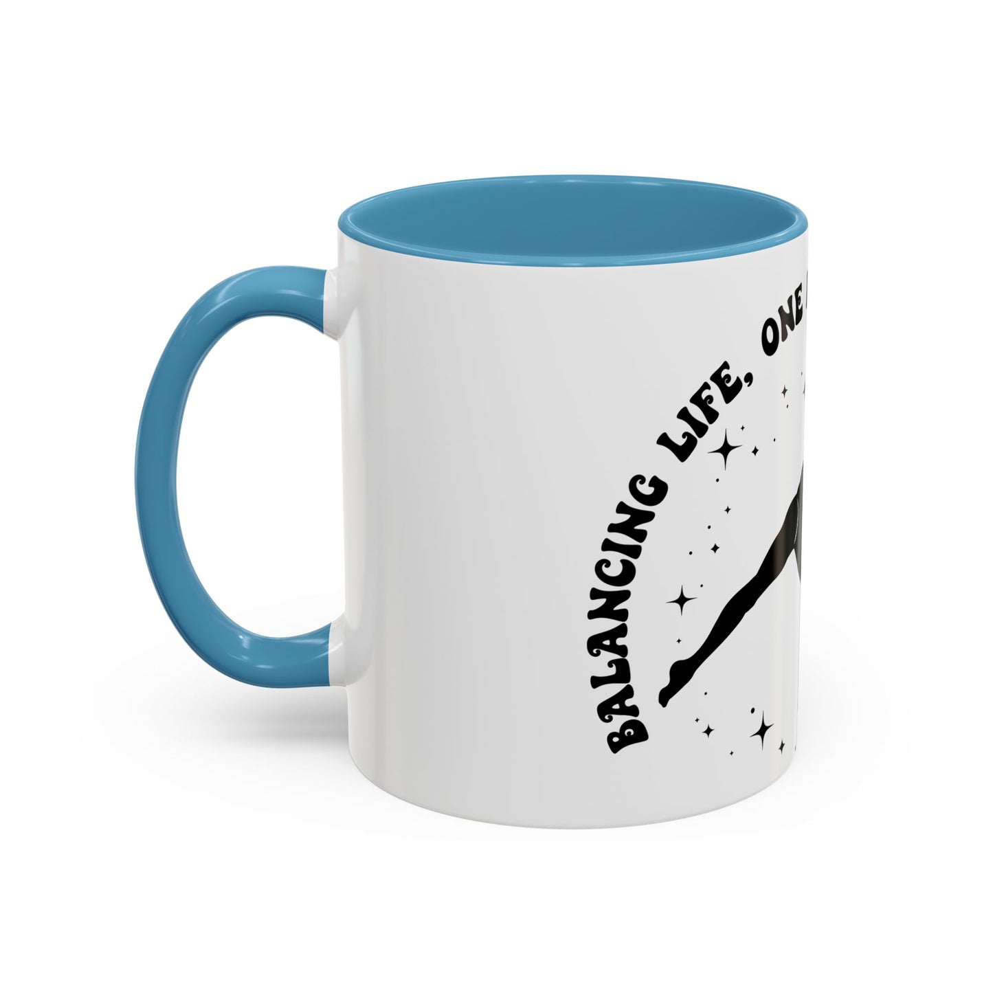 Inspirational Coffee Mug - 'Living Life, One Handstand at a Time' - Perfect Gift for Gym Lovers
