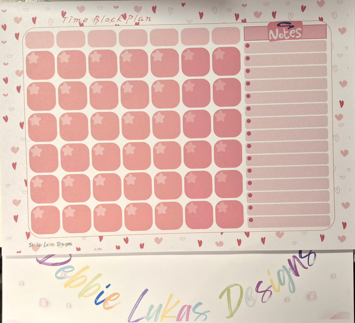Valentine: A4 Time Block Planner