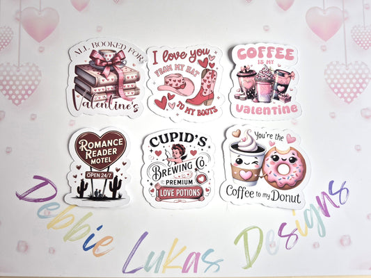 Valentine: Kindle/E-Reader Sticker Set - Coffee & Cupid