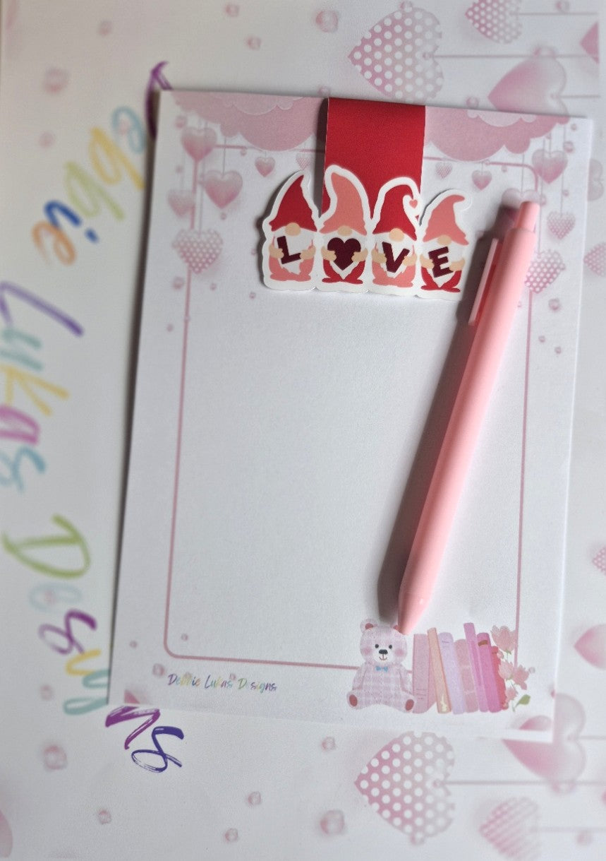 Valentine: Gnomie Love Magnetic Bookmark