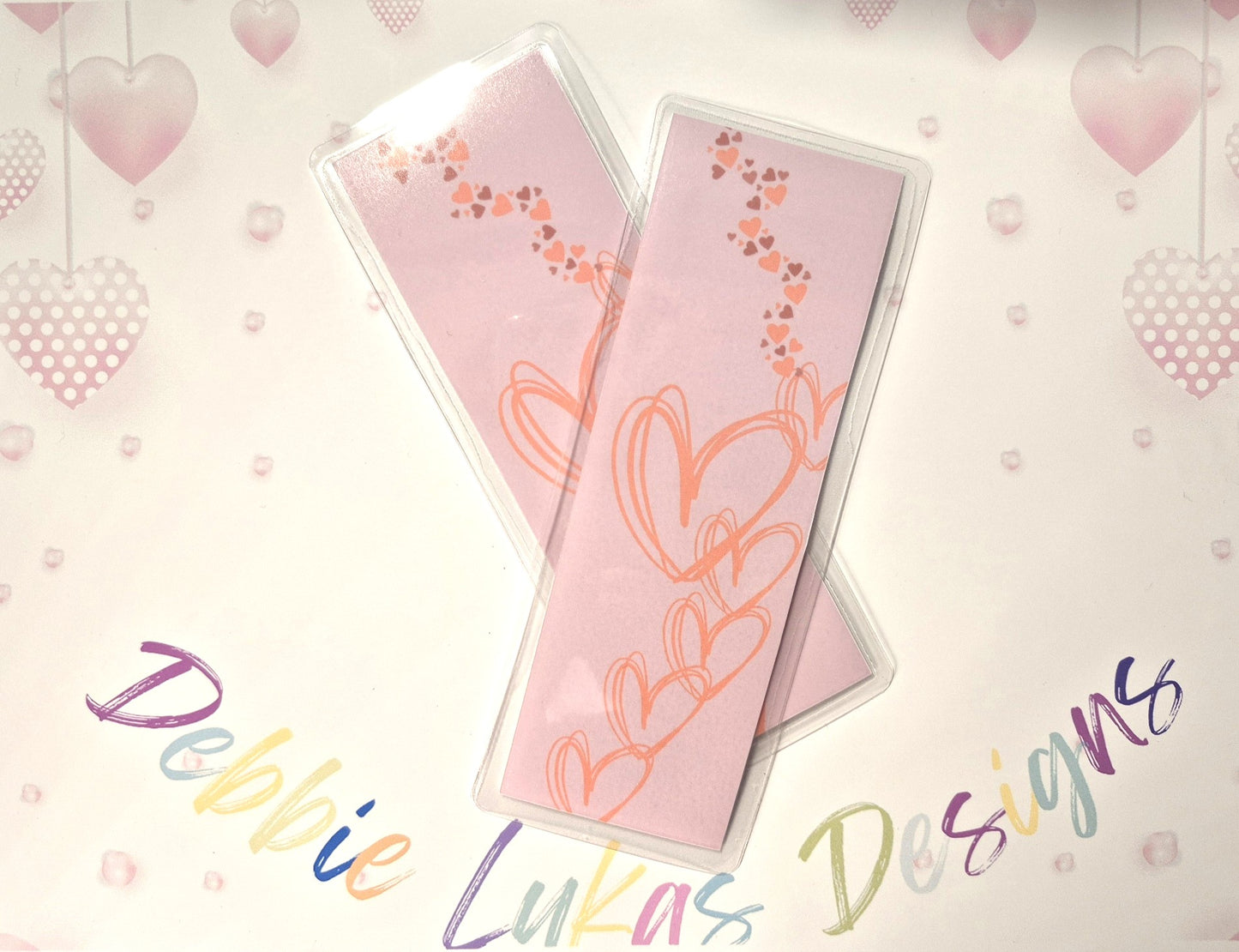 Valentine: Hearts Traditional Bookmark