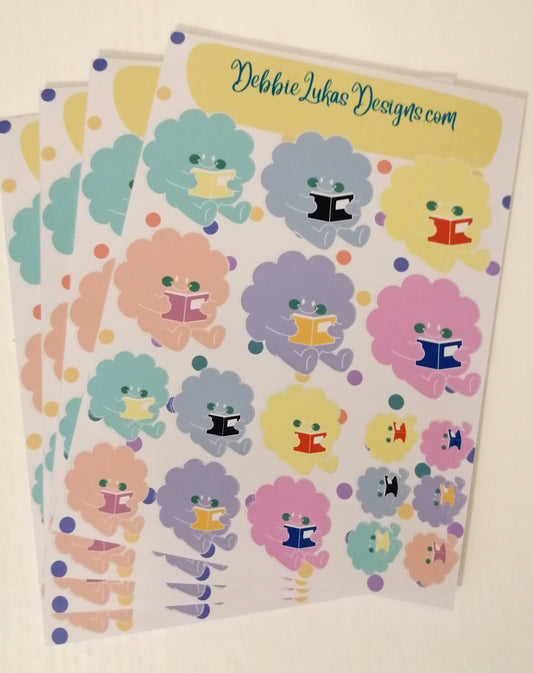 Flower Face Sticker Sheets