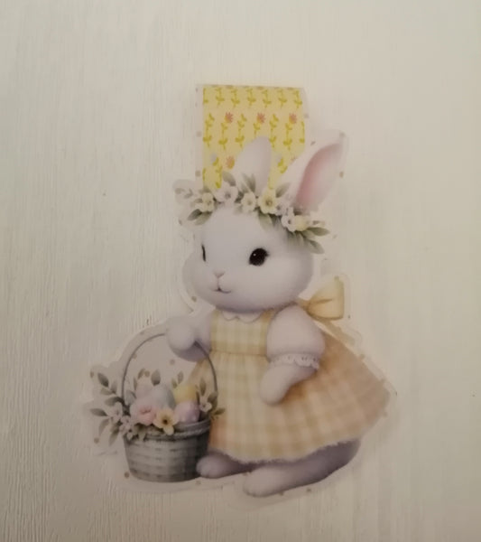 Easter with Belle magnetic bookmark