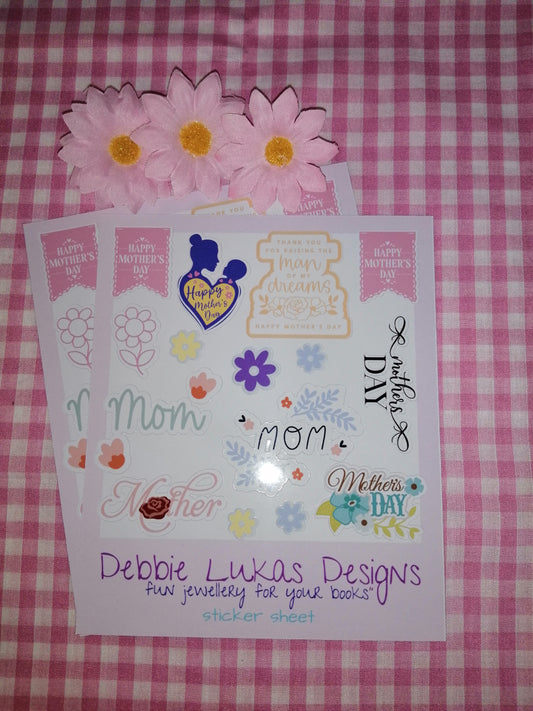 'Mom' Sticker Sheet