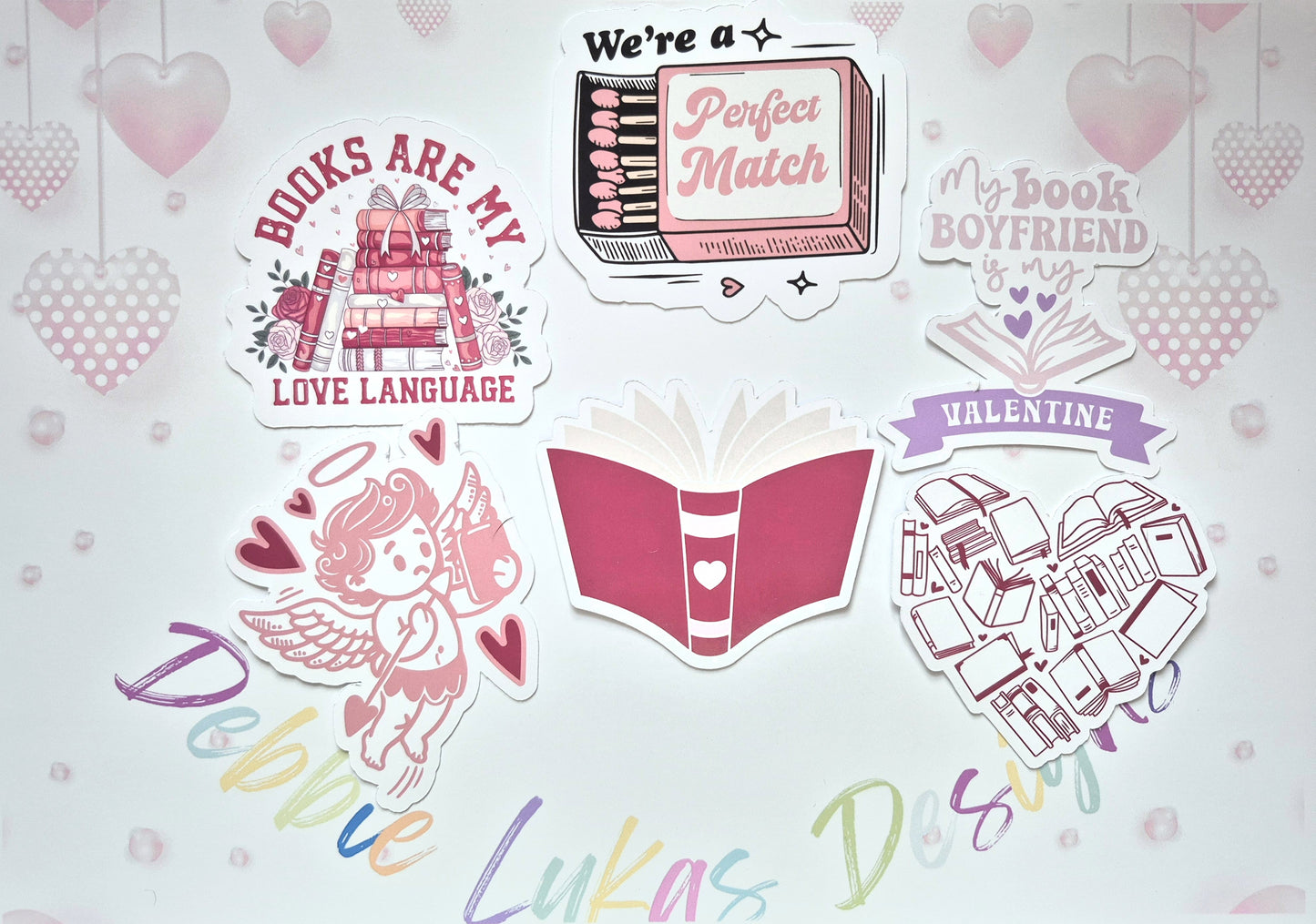 Valentine: Kindle/E-Reader Sticker Set