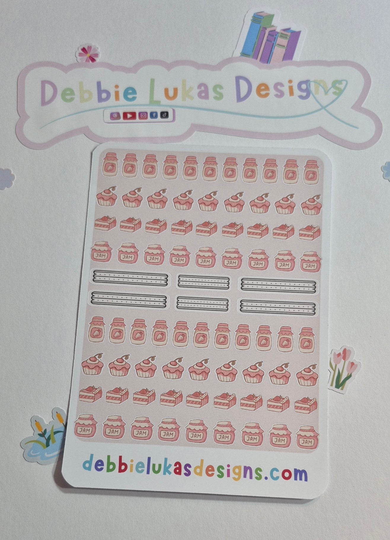 Strawberry Baking Sticker Sheet