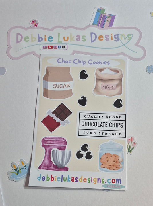 Choc Chip Cookies Sticker Sheet