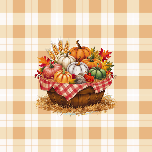 Pumpkin Basket Sticker