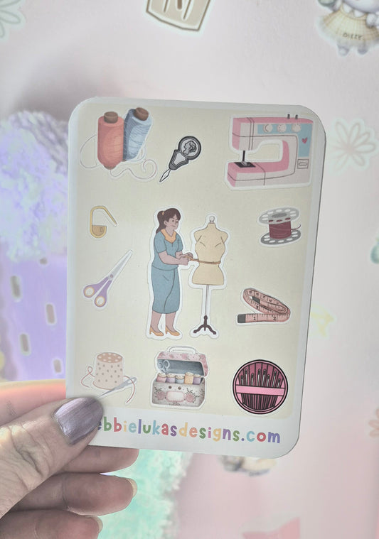 Seamstress #1 Mini Sticker Sheet