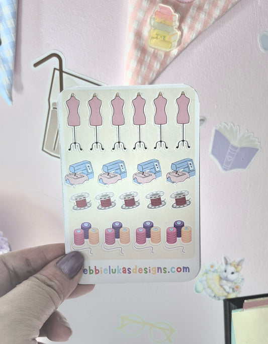 Sewing Accessories #2 Mini Sticker Sheet