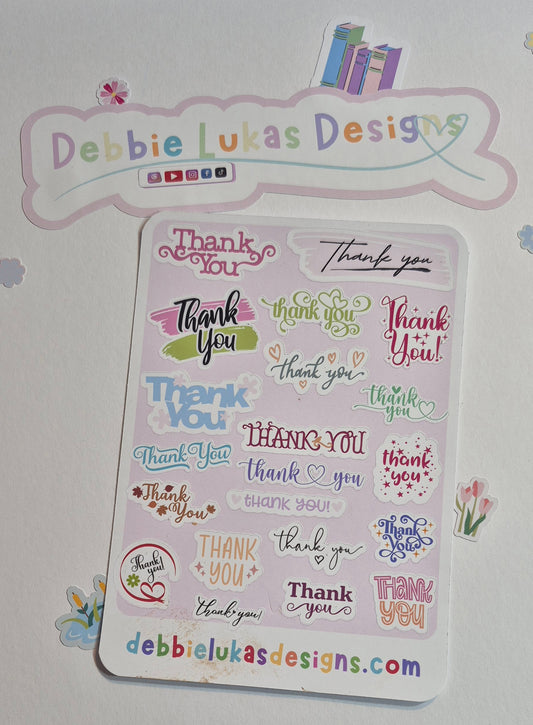 Thank You Sticker Sheet