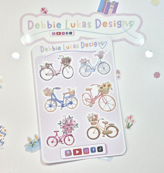 Spring/Summer Cycling Sticker Sheet