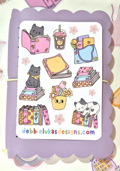Cat and Books Day Collection