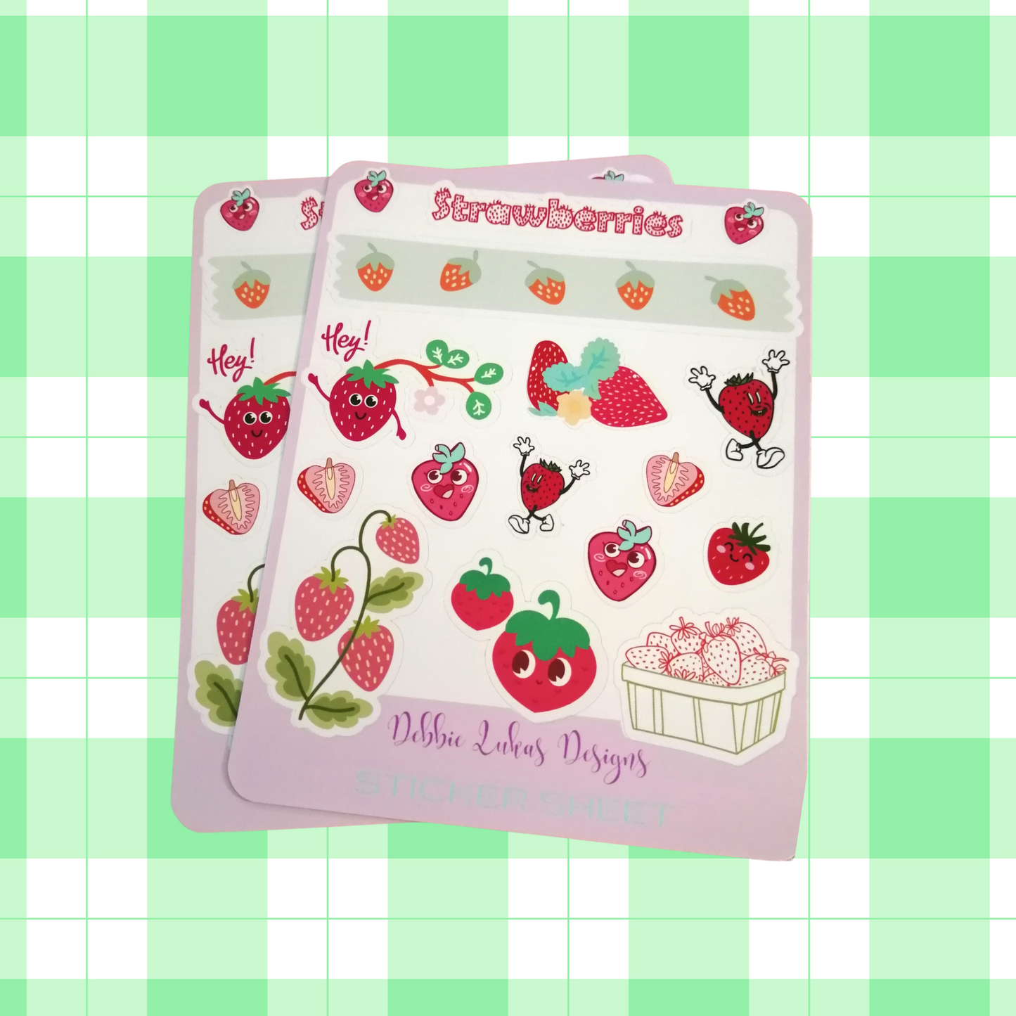 Strawberries Sticker Sheet