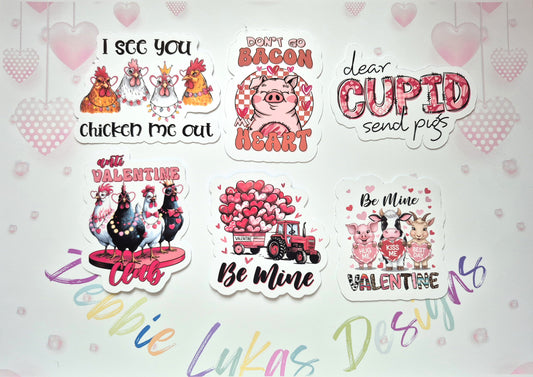 Valentine: Farmyard Kindle/E-Reader Sticker Set