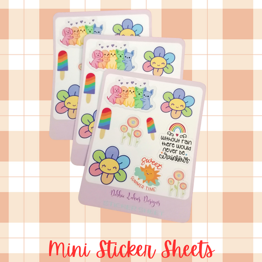 Happy Summer Days Mini Sticker Sheet