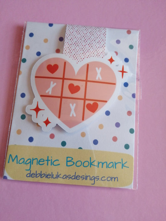 Valentine: Hearts and Kisses Magnetic Bookmark