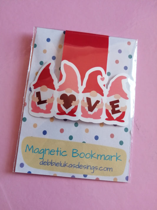 Valentine: Four gnomes for love Magnetic Bookmark