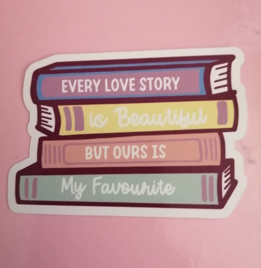 Valentine: Love story books Sticker