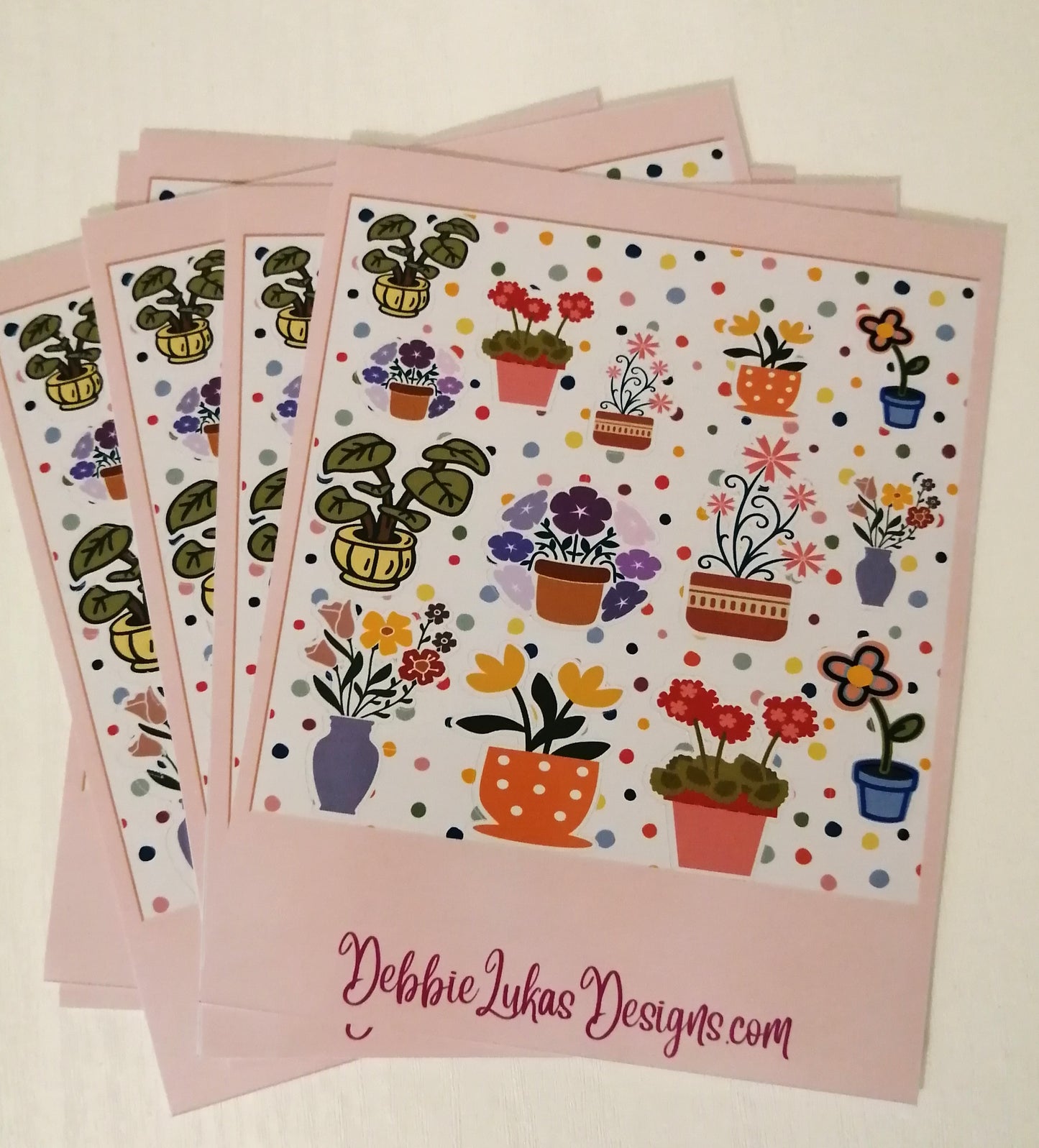 Potty about Flowers Sticker Sheet