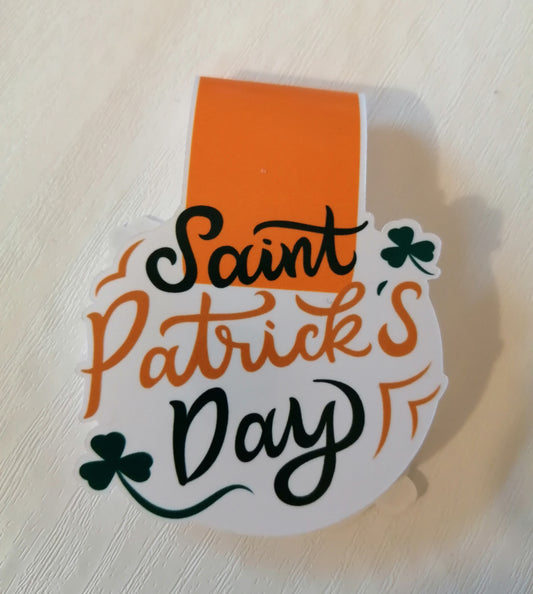 St Patrick's Day magnetic bookmark