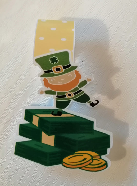 St Patrick's Day Lucky Man magnetic bookmark