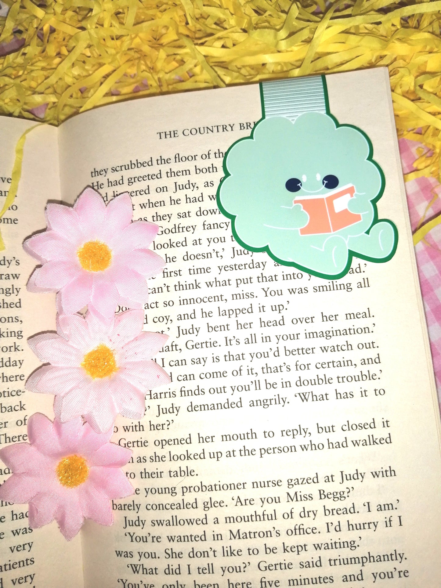 Flower Face Magnetic Bookmarks