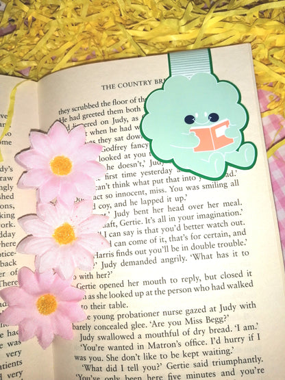 Flower Face Magnetic Bookmarks