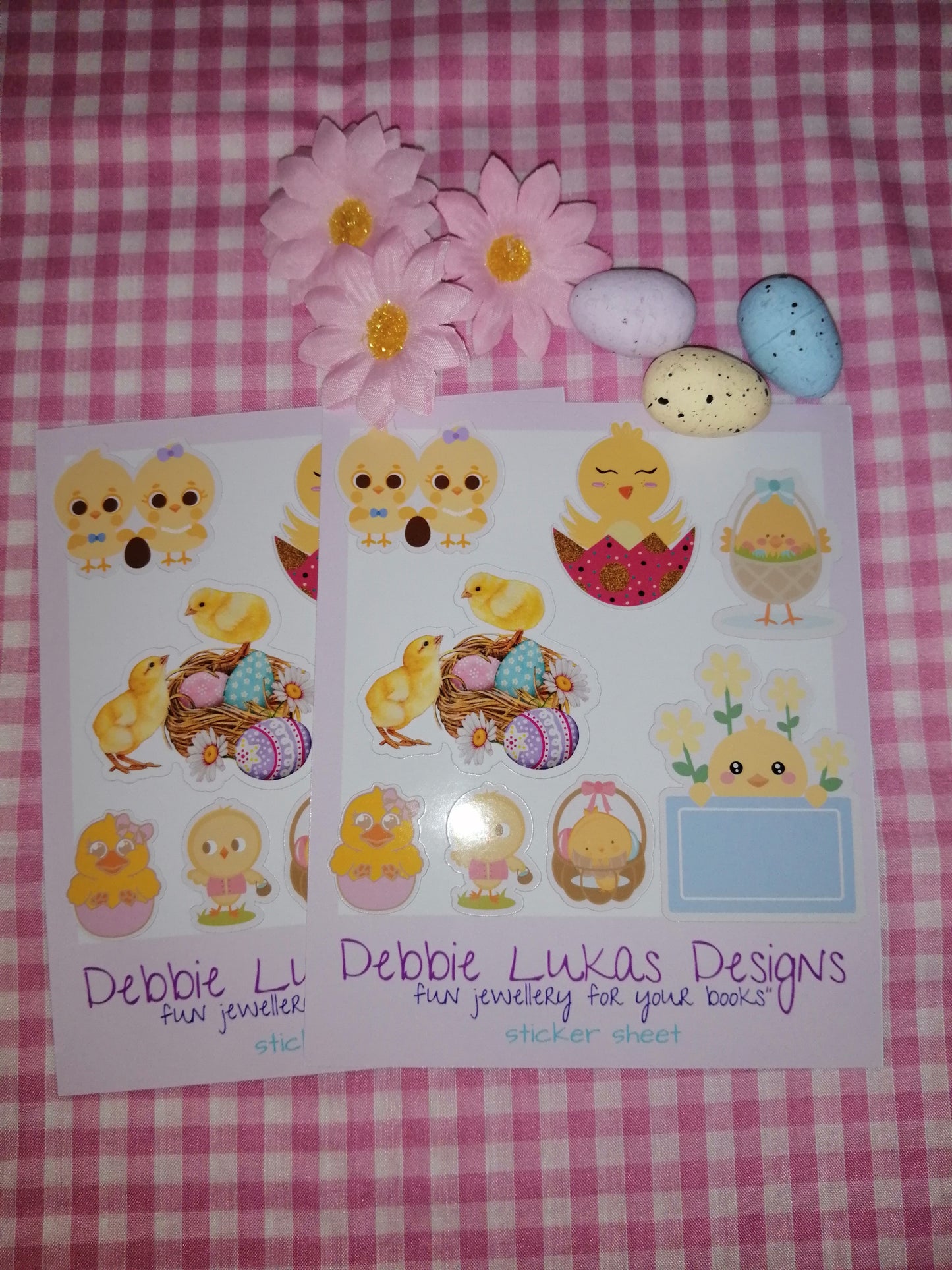 Hi Chick sticker sheet