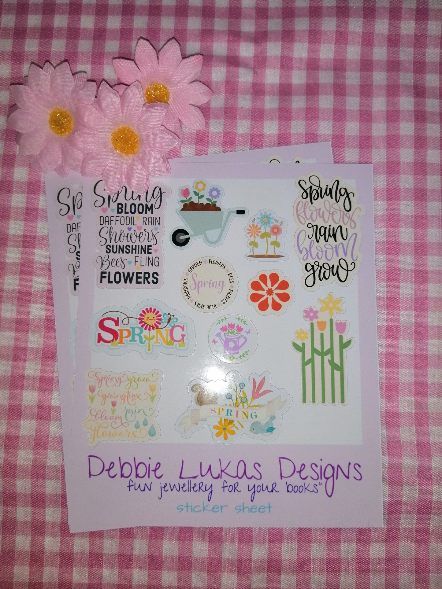 Spring is springing sticker sheet