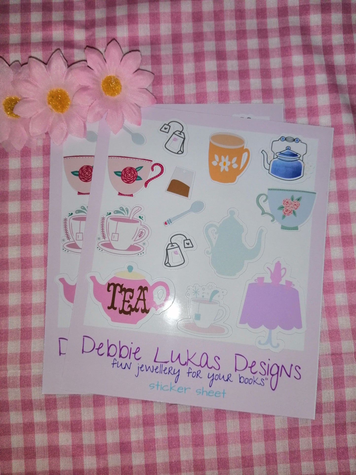 High Tea sticker sheet