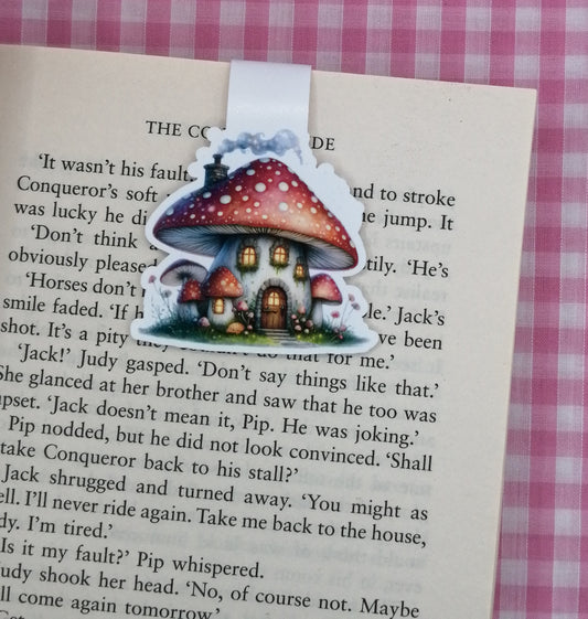 Mushroom House Magnetic Bookmark