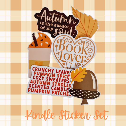 Kindle/E-Reader Stickers, Set of 6. #2 Season of my Soul