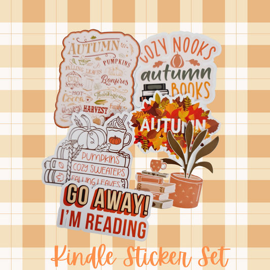 Kindle/E-Reader Stickers. Set of 6. #3. Cosy Days