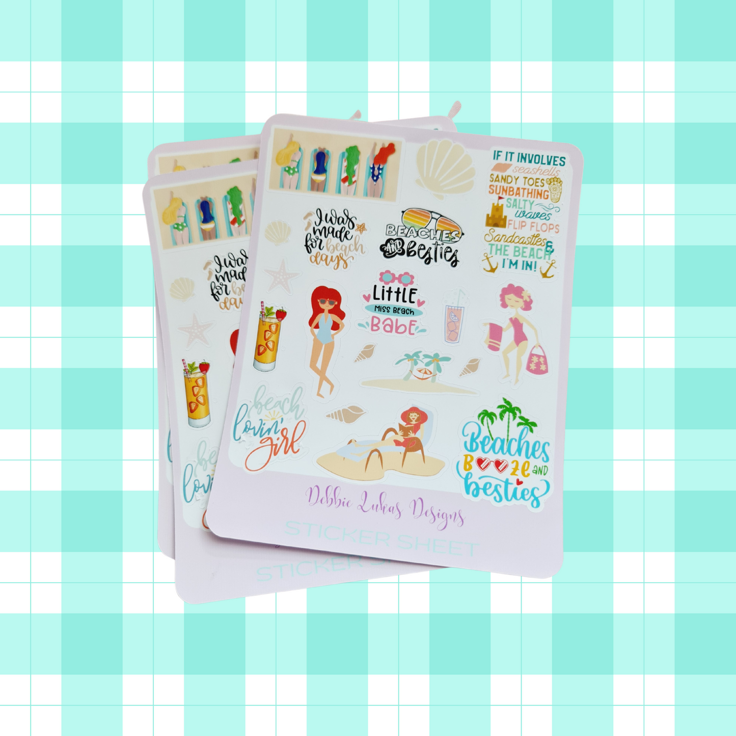 Ladies do the beach Sticker Sheet