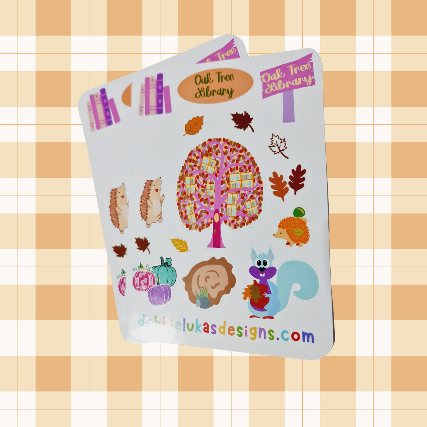 Oak Tree Library Sticker Sheet