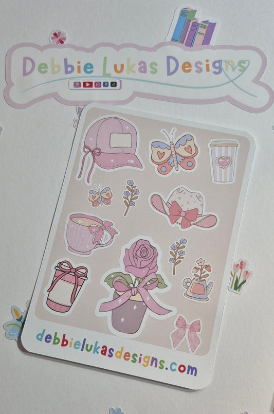 Pretty in Pink Sticker Sheet