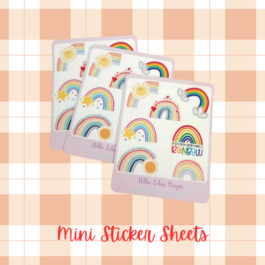 Rainbows Mini Sticker Sheets