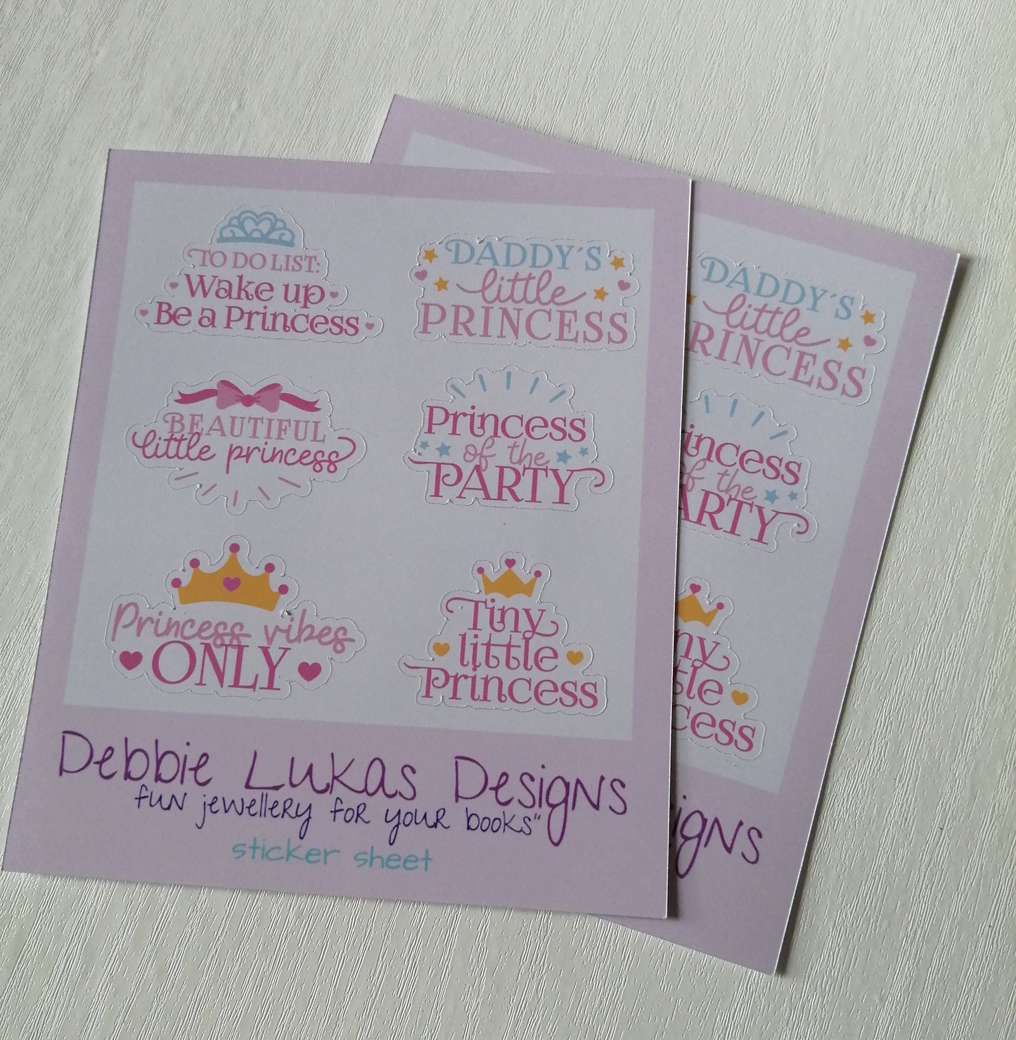 Little Princess Sticker Sheet