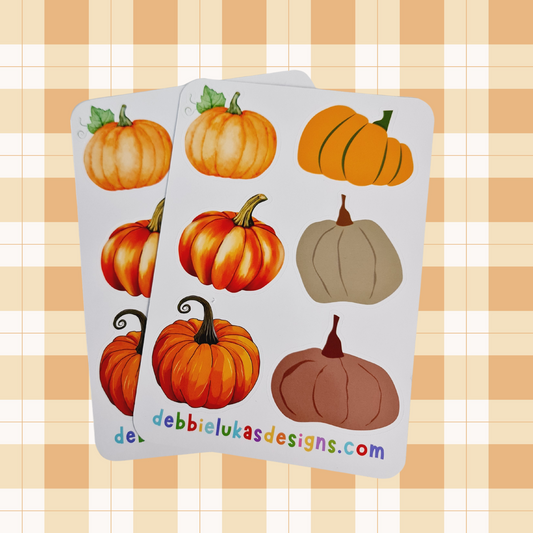 Autumn: Pumpkins Sticker Sheet